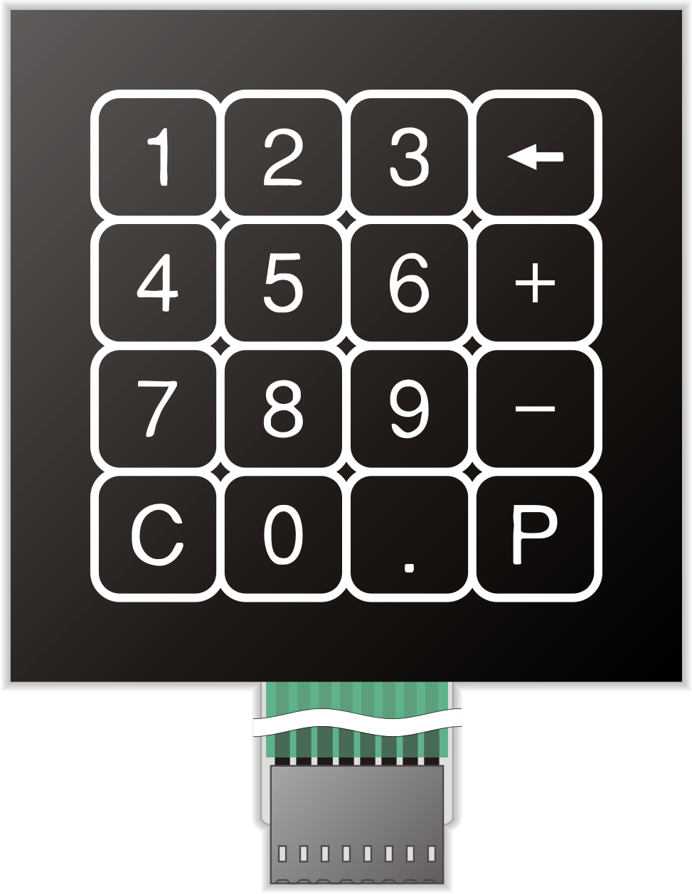 QWERTY S.L. - teclado numérico estándar #4 ( teclado de membrana )