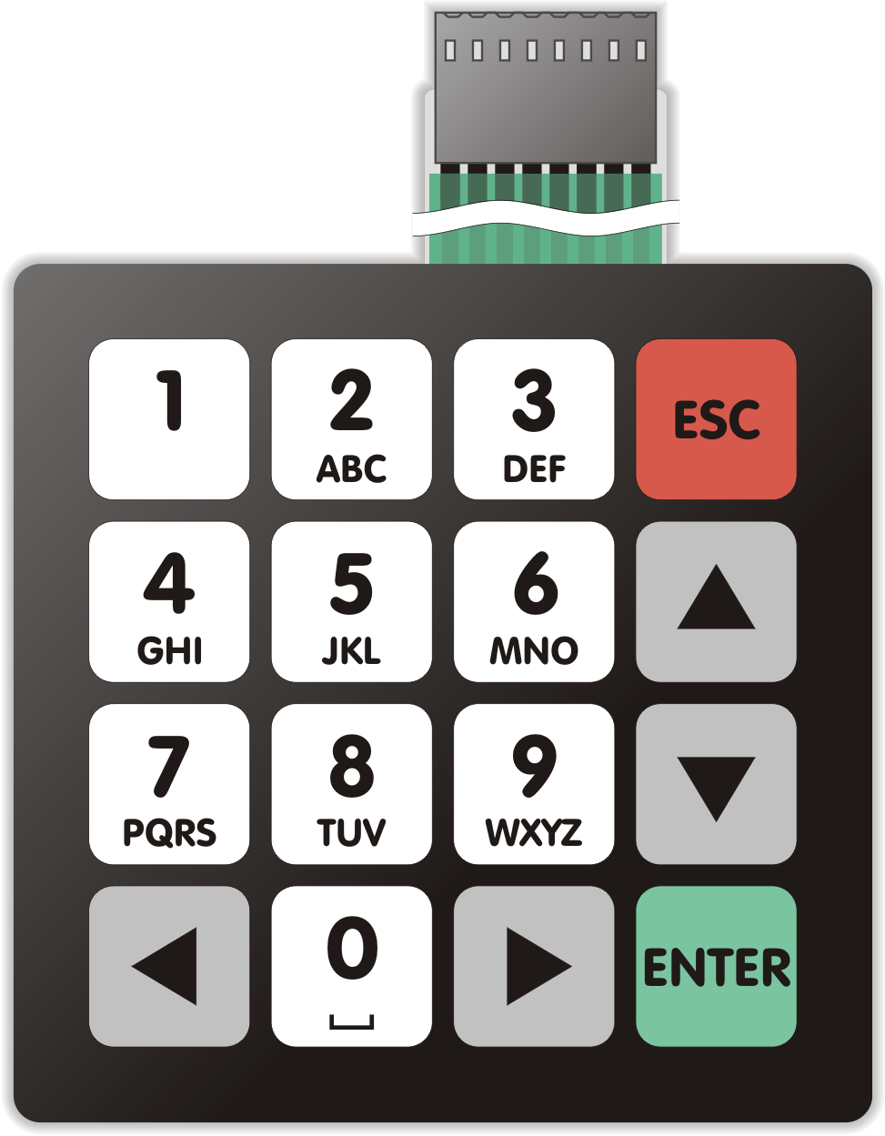 QWERTY Sp. z o.o. - standardowa klawiatura foliowa numeryczna 5